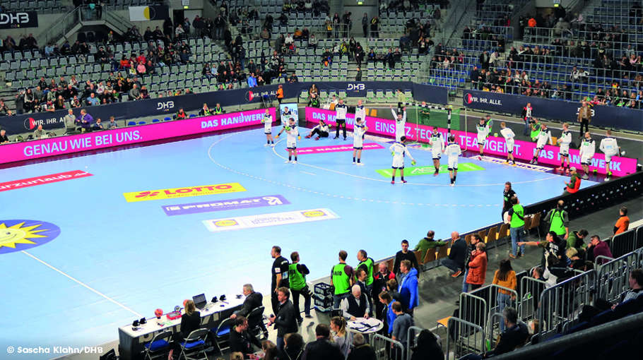 Handballspiel der deutschen Nationalmannschaft